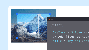 واجهة برمجة التطبيقات (API) الخاصة بـ iLoveIMG